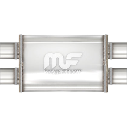 MagnaFlow 4 in. x 9 in. x 14 in. Oval Straight-Through Performance Exhaust Muffler Dual/Dual