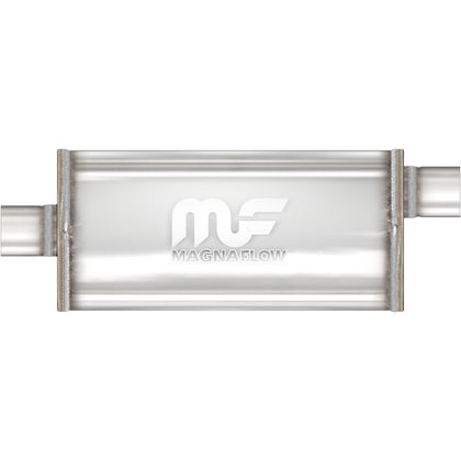 MagnaFlow 5 in. x 11 in. x 22 in. Oval Straight-Through Performance Exhaust Muffler Offset/Center