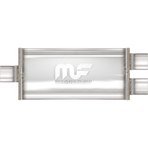 MagnaFlow 5 in. x 11 in. x 22 in. Oval Straight-Through Performance Exhaust Muffler Center/Dual