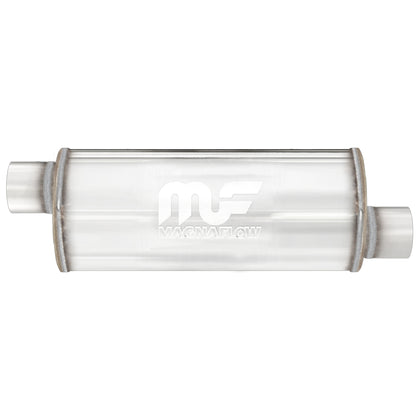 MagnaFlow 6 in. x 14 in. Round Straight-Through Performance Exhaust Muffler Offset/Offset