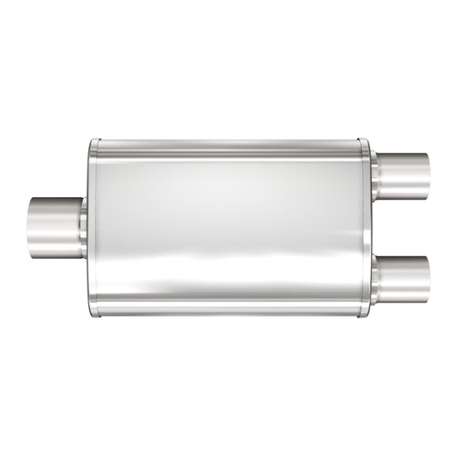 MagnaFlow XL Series 4 in. x 9 in. x 14 in. Oval Multi-Chamber Performance Exhaust Muffler Center/Dual