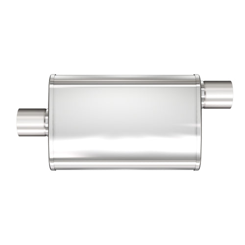 MagnaFlow XL Series 4 in. x 9 in. x 14 in. Oval Multi-Chamber Performance Exhaust Muffler Offset/Center