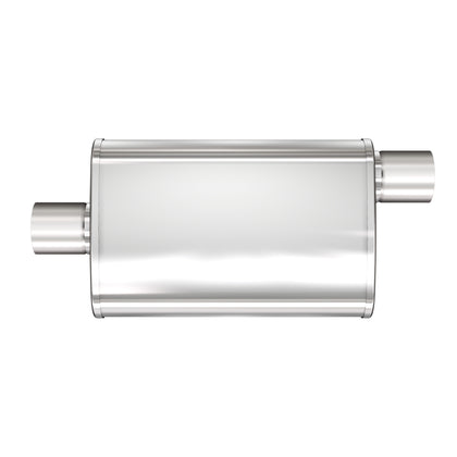 MagnaFlow XL Series 4 in. x 9 in. x 18 in. Oval Multi-Chamber Performance Exhaust Muffler Offset/Center