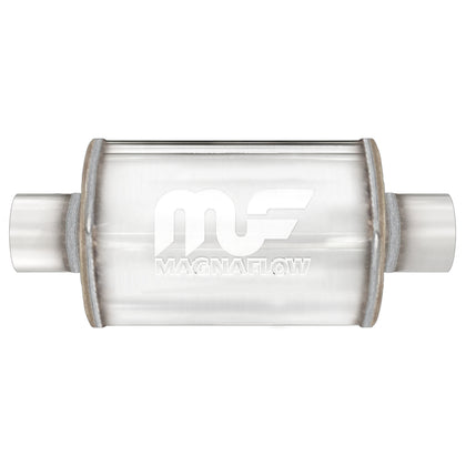 MagnaFlow 6 in. x 6 in. Round Straight-Through Performance Exhaust Muffler Center/Center