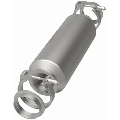 MagnaFlow MF/R Series 5 in. Round 304 Stainless Steel Straight-Through Performance Exhaust Muffler Kit 17169