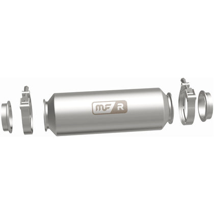 MagnaFlow MF/R Series 5 in. Round 304 Stainless Steel Straight-Through Performance Exhaust Muffler Kit 17169