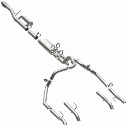 MagnaFlow® 2024-2026 Chevrolet Silverado 1500 ZR2 6.2L / 2024-2026 GMC Sierra 1500 AT4X 6.2L Overland Series™ Cat-Back Performance Exhaust System 19703